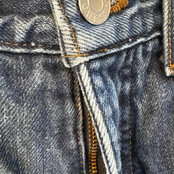 Guess Womans Jeans 32 Medium Wash Classic Fit Narrow Leg 100% Cotton Denim - Picture 7 of 9